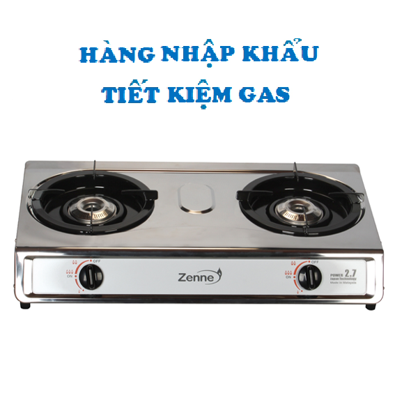 BẾP GAS ĐÔI ZENNE KDi 106 HÀNG NHẬP KHẨU, TIẾT KIỆM GAS