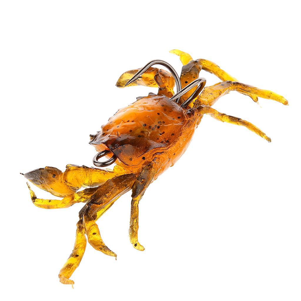 Soft Fishing Baits Crab Fishing Lures Earth Worm Lures 3D Simulation Artificial Baits