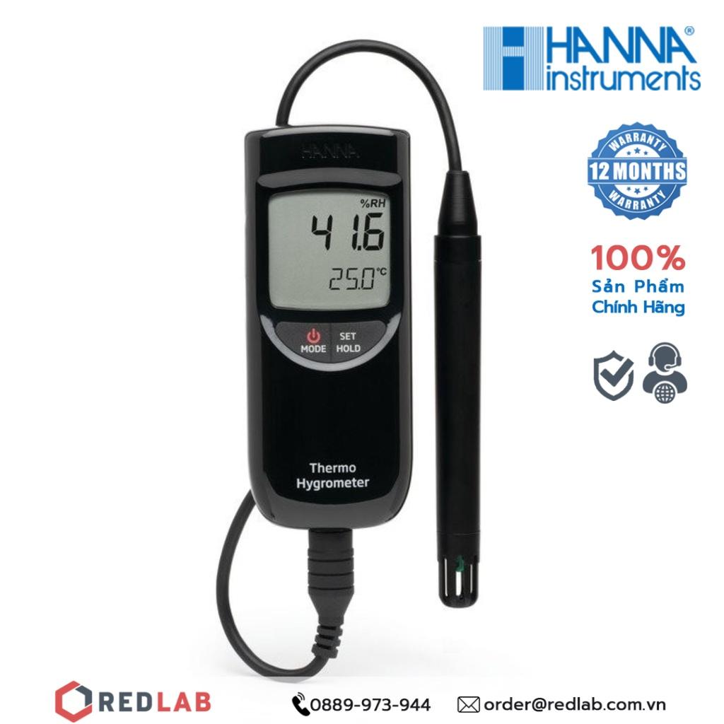 Máy đo độ ẩm, nhiệt độ trong không khí Hanna HI9564, bảo hành 12 tháng - Máy đo nhiệt độ, độ ẩm cầm tay