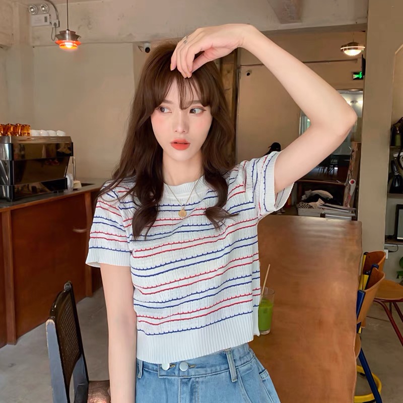 Áo len mongtaghi ulzzang hàn quốc - áo croptop nữ