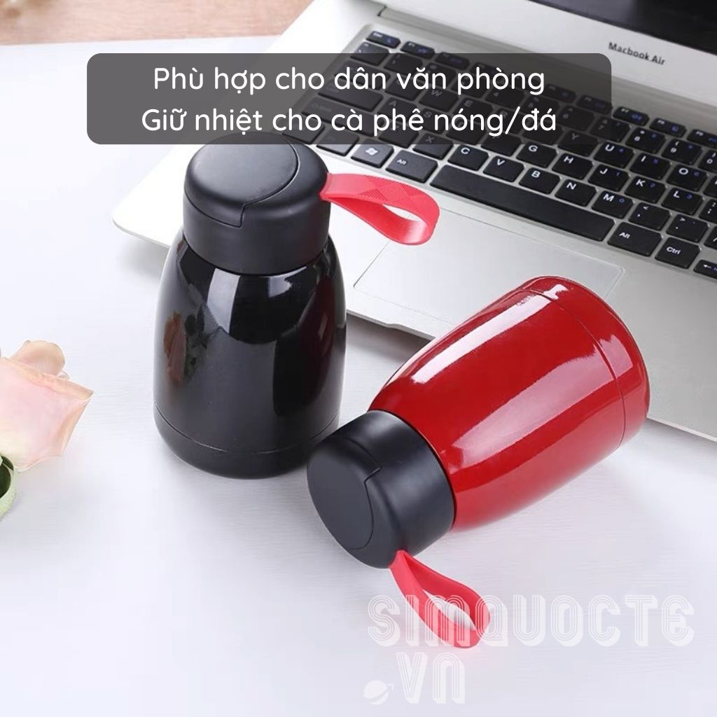 Bình giữ nhiệt 300ml thép không gỉ phong cách hiện đại