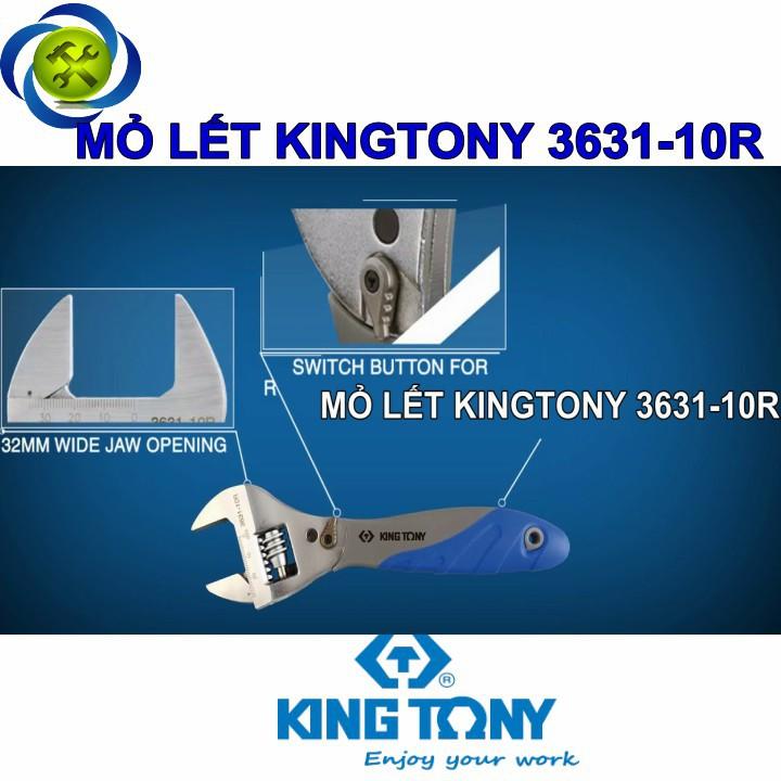 Mỏ lết Kingtony 3631-10R vặn ốc nhanh hơn 60% thông thường