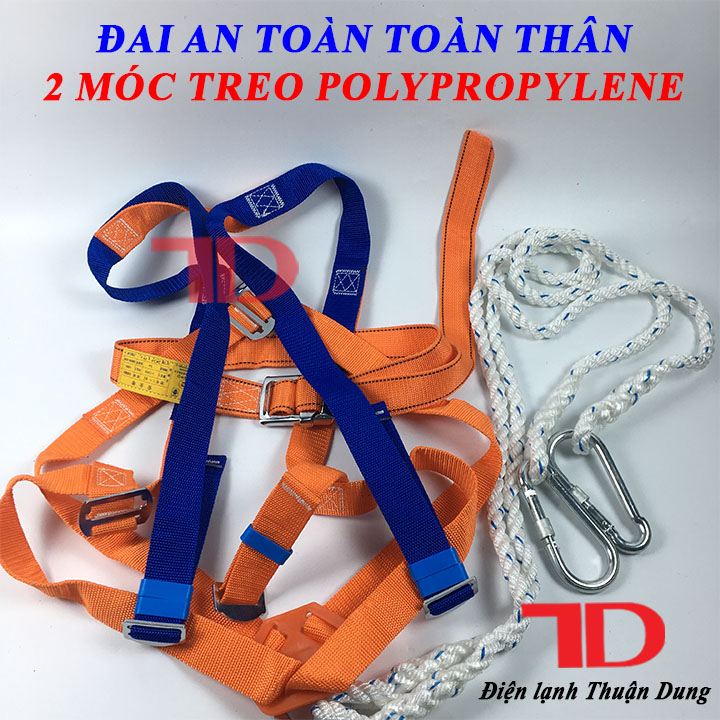 Dây an toàn toàn thân 2 móc treo Polypropulene