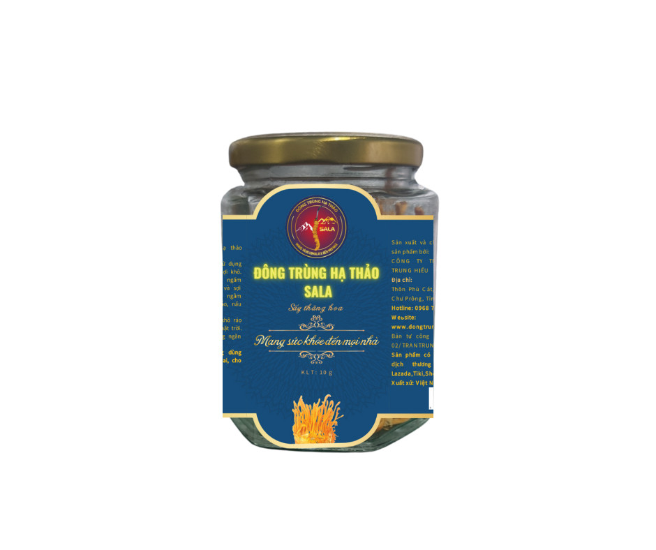 Đông Trùng Hạ Thảo SALA Sấy Thăng Hoa 10 gram