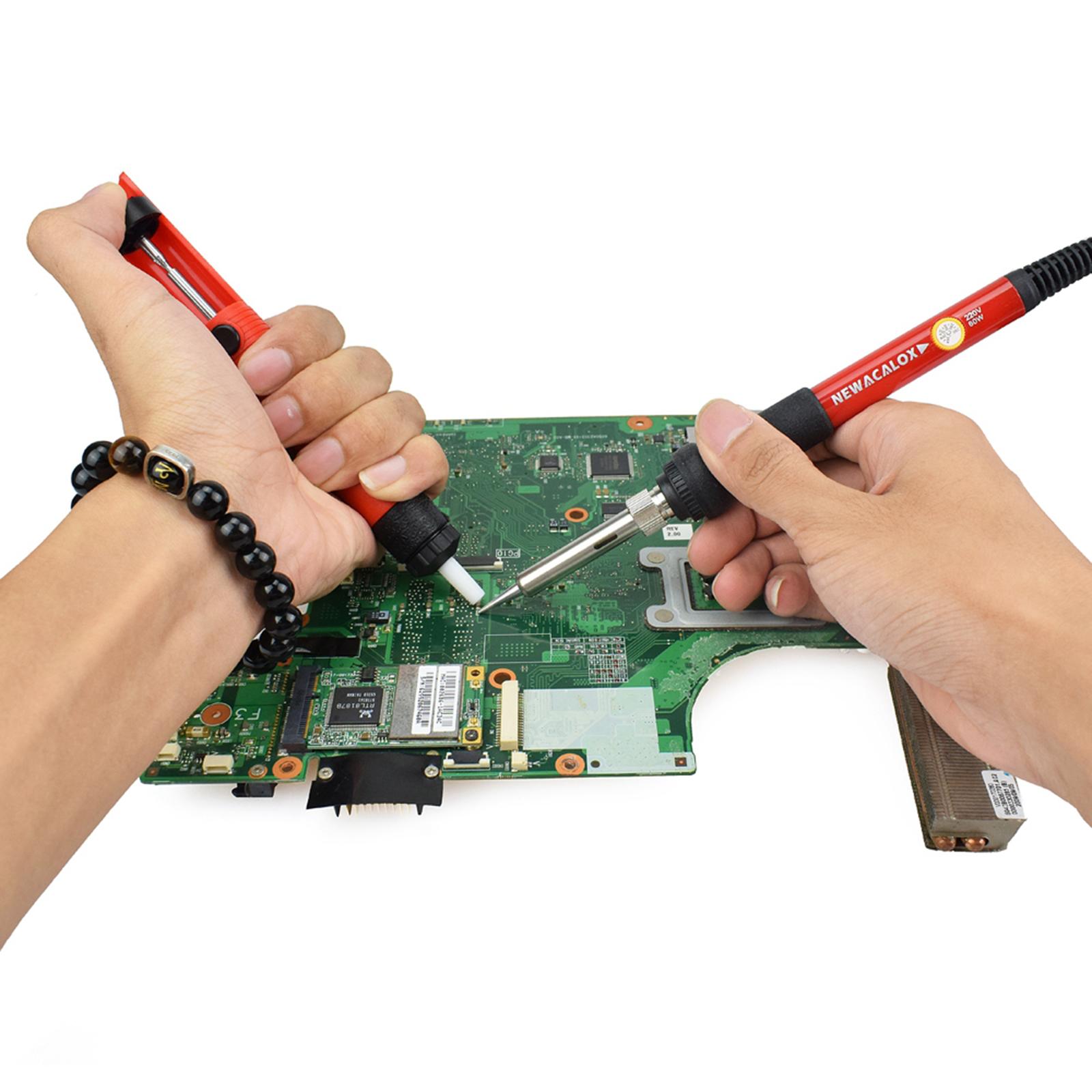Electric Soldering Iron Gun Adjustable Temperature 60W Welding Tool 220V EU