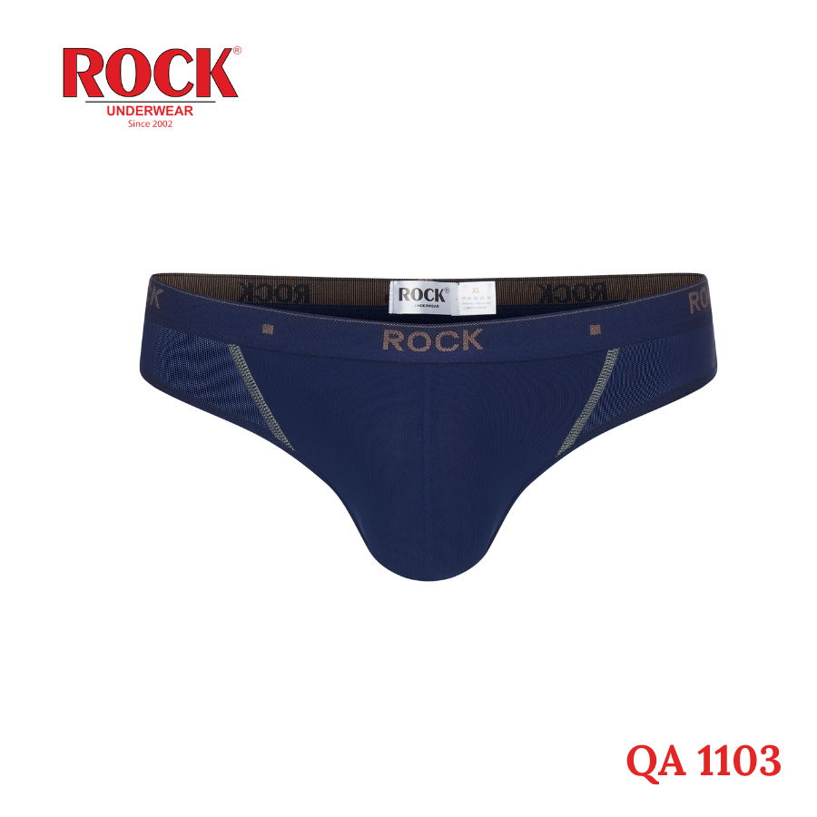 Quần lót nam bigsize cao cấp phối lưới ROCK 1103 cotton 4 chiều thấm hút tốt, thoáng mát, không cấn