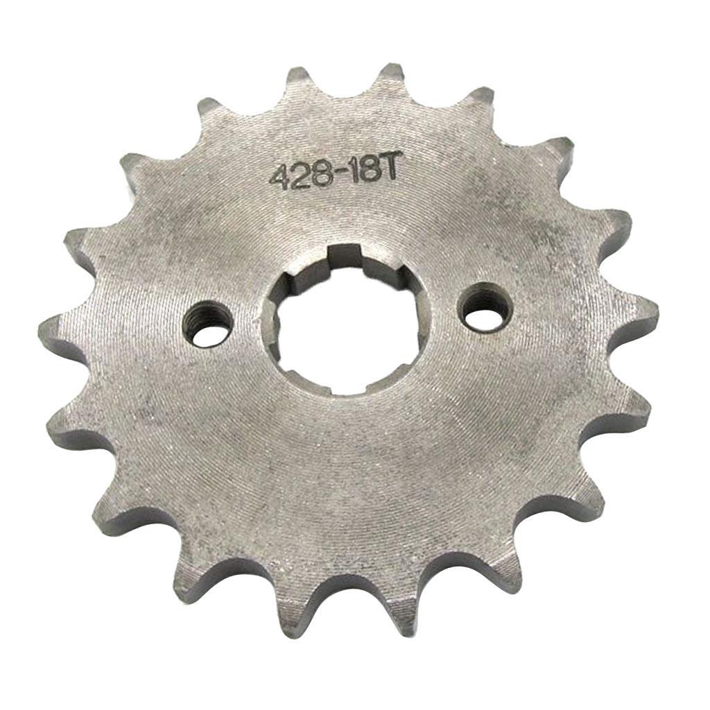 18T 20mm Front Sprocket Cog 428 Chain for Quad Dirt Bike ATV Buggy