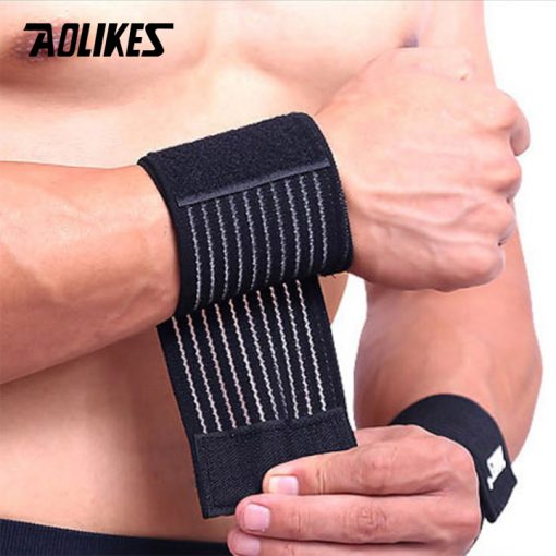 Băng quấn cổ tay tâp gym AOLIKES A-1535 co dãn thoáng khí bảo vệ khớp cổ tay