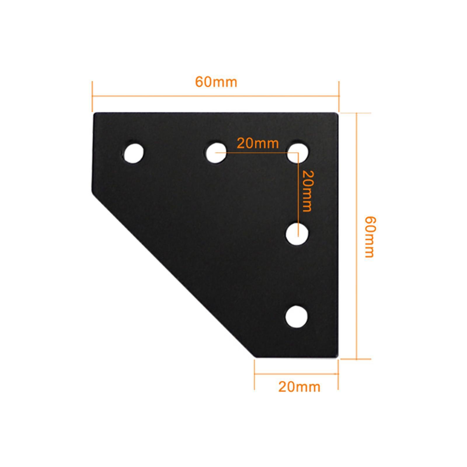 2x 5 Hole Joint Board Plate Joining Plate Bracket for 3D Printer Accessories