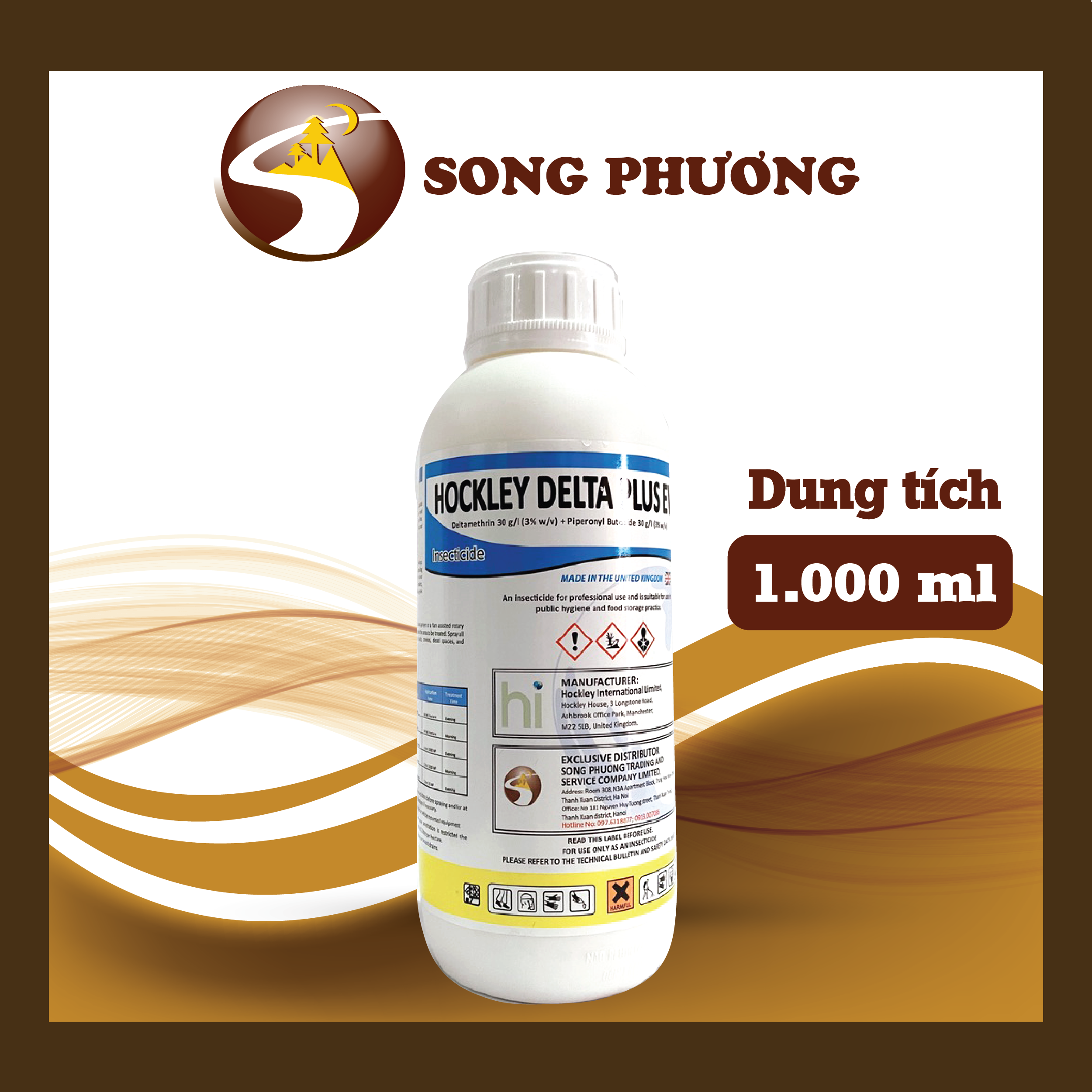 Hockley Delta Plus EW Diệt côn trùng loại 1000 ml