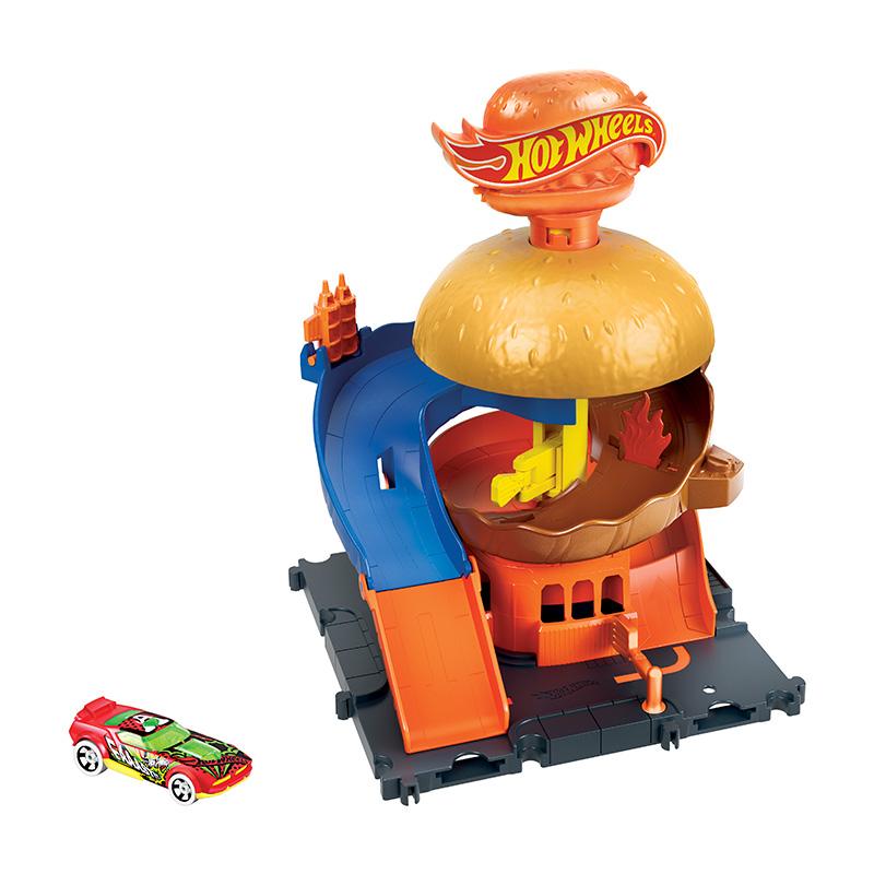 Đồ Chơi Cửa Hàng Burger Hot Wheels City HDR26/HDR24