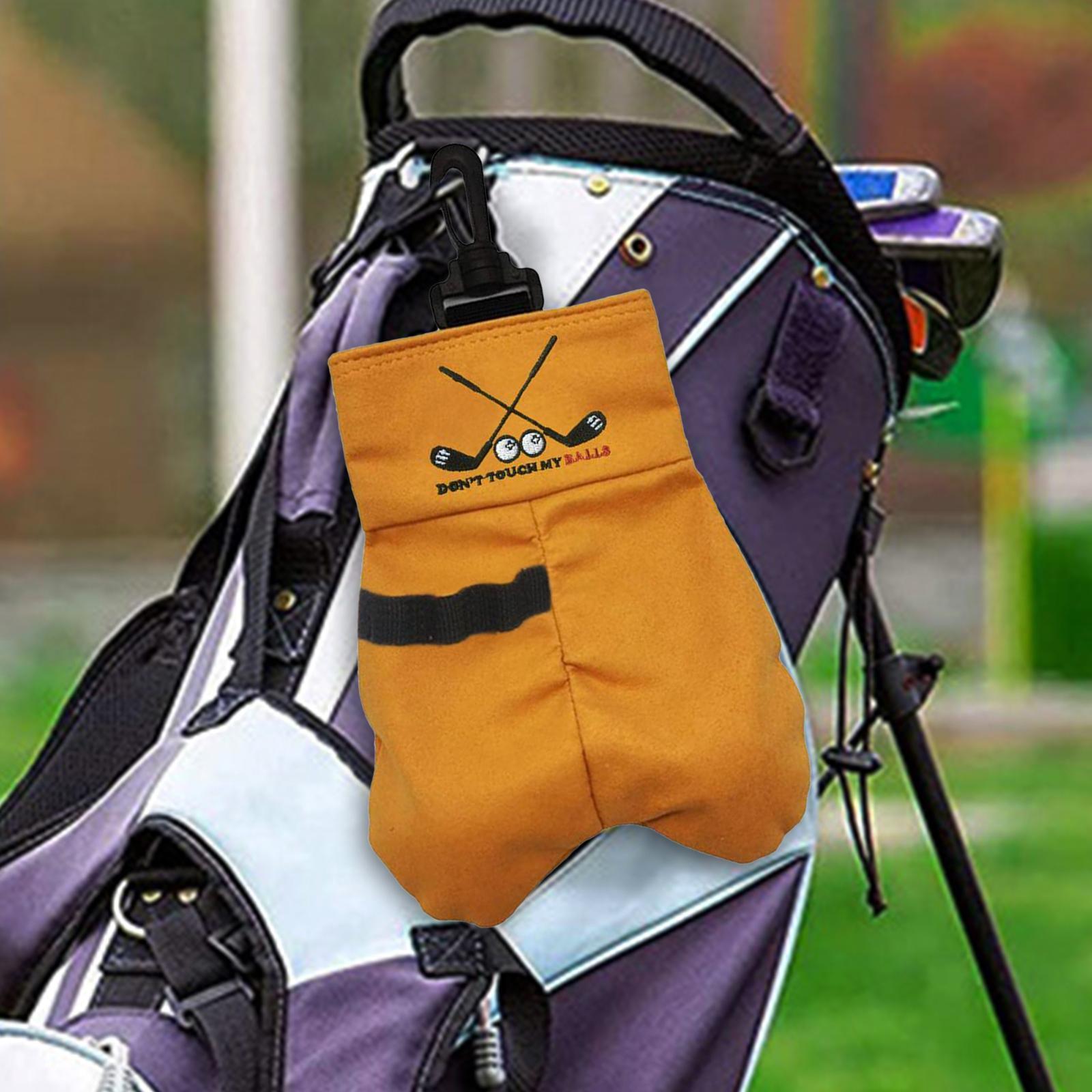 2 Pieces Golf Ball Bag Pouch Holder Case Waist Bag Men WomenOutdoor Sports