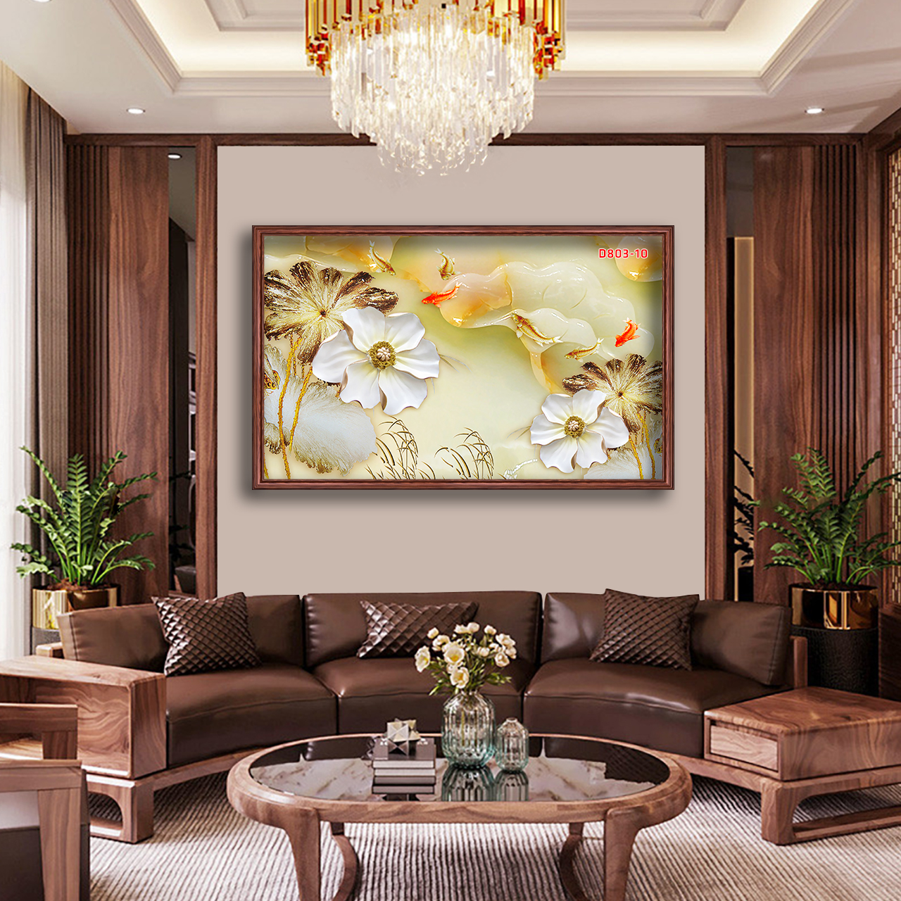 D803 01 Tranh kính Giả Ngọc
