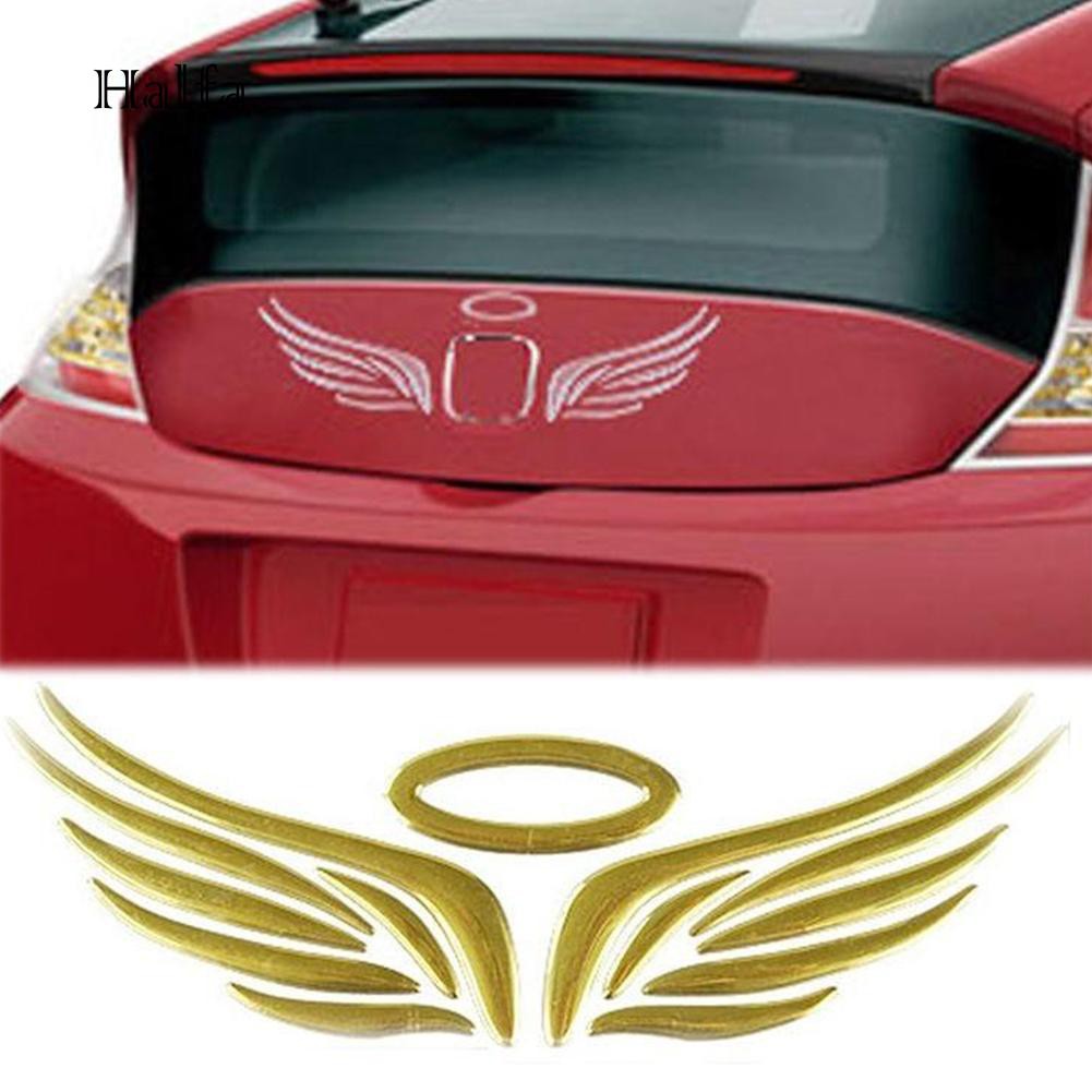 Decal 3D Đôi Cánh Dán Xe Trang Trí Xe Ô Tô