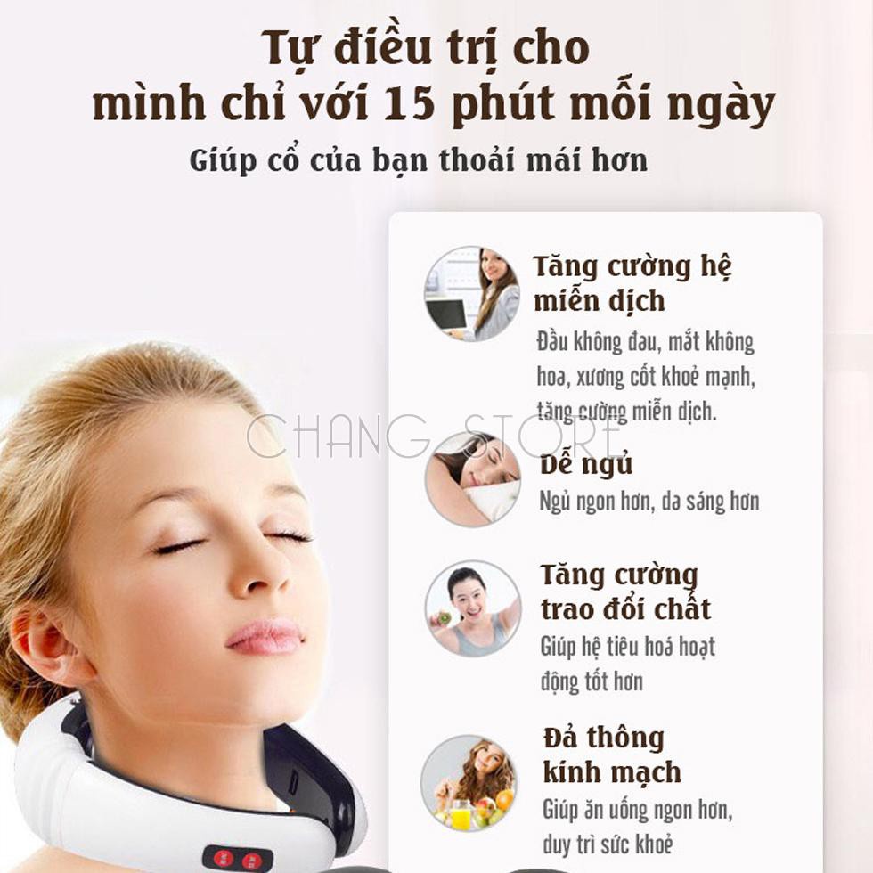 Máy massage cổ vai gáy 3D thông minh