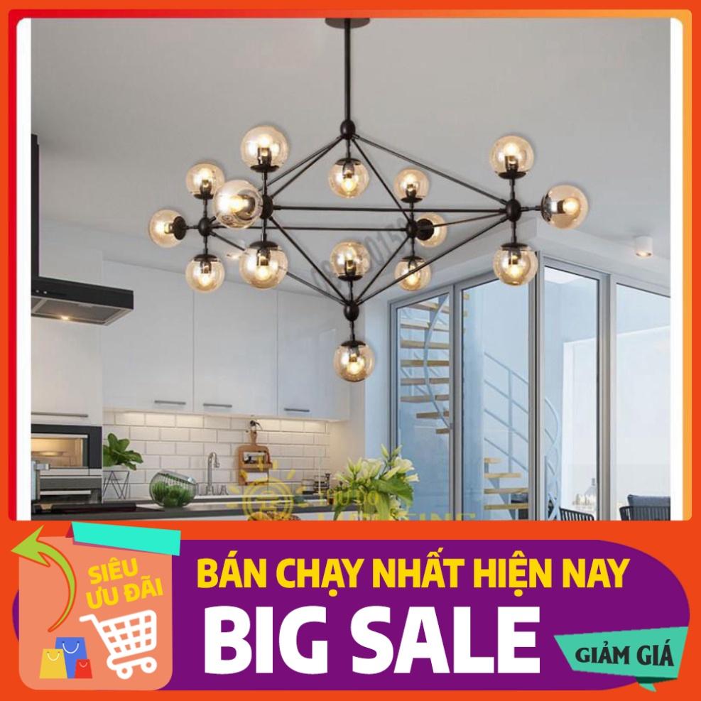 *Bảo hành 12 tháng*Đèn Chùm Phân Tử Ondric 15 bóng - Decor lighting, chùm ý 15 bóng dạng phân tử trang trí phòng khách