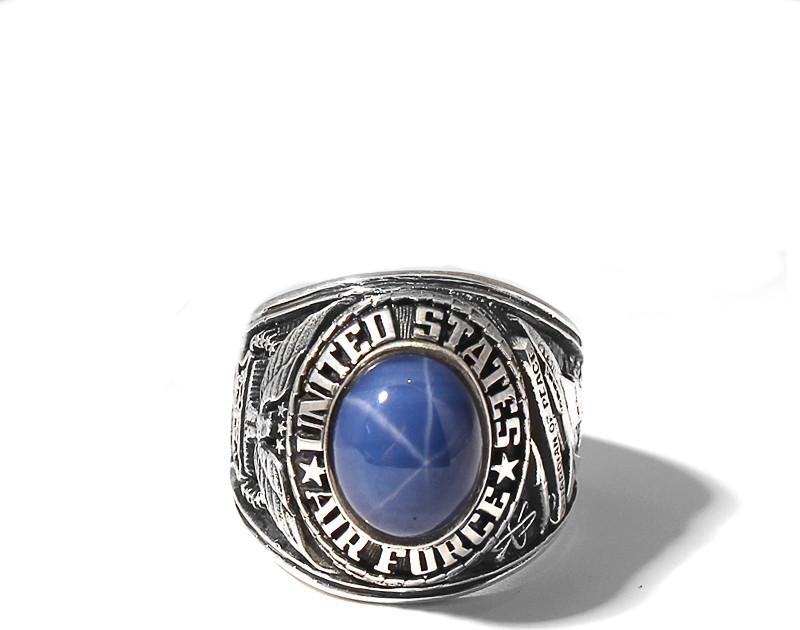 Nhẫn Mỹ Đại Bàng Đá Sapphire Blue Sao