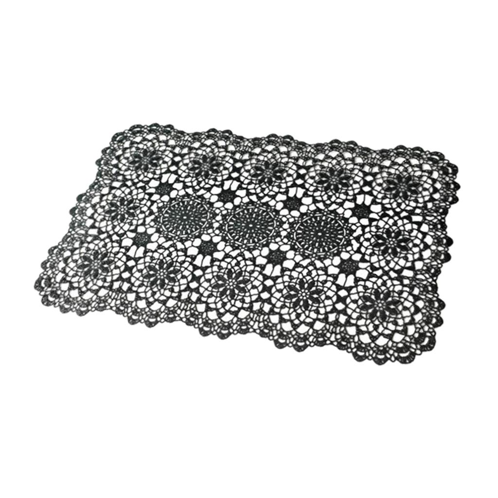 Non Slip PVC Rectangle Placemat Place Mat Coaster Home Decor