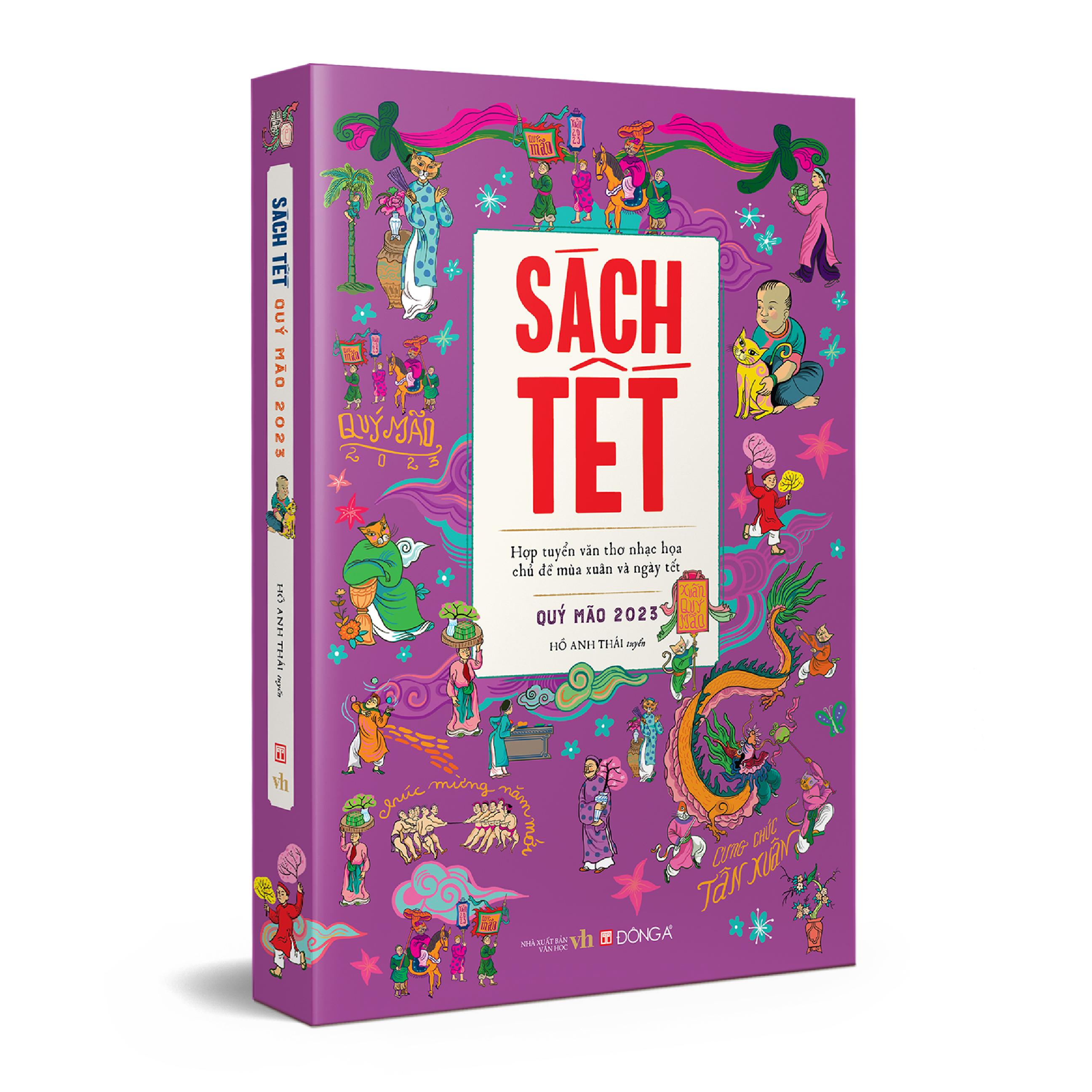 Sách Tết Quý Mão 2023 - Hợp Tuyển Văn Thơ Nhạc Hoạ Chủ Đề Mùa Xuân Và Ngày Tết - Tặng Kèm Postcard
