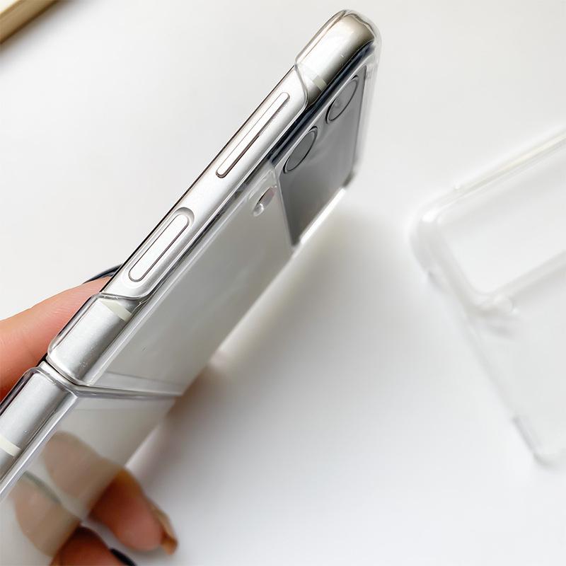 Ốp Lưng Cho Samsung Z Flip 4 / Z Flip 3 Trong Suốt Nhựa Cứng Mỏng - BUM STORE GALAXY CASE