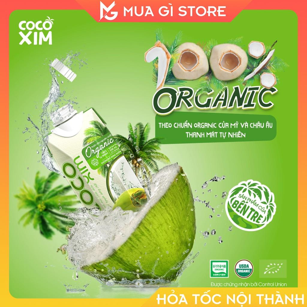 Nước dừa Cocoxim Organic dung tích 330ml/Hộp, Dưa tươi Bến Tre, Betrimex, Tốt cho sức khỏe - Phân Phối tại Hà Nội