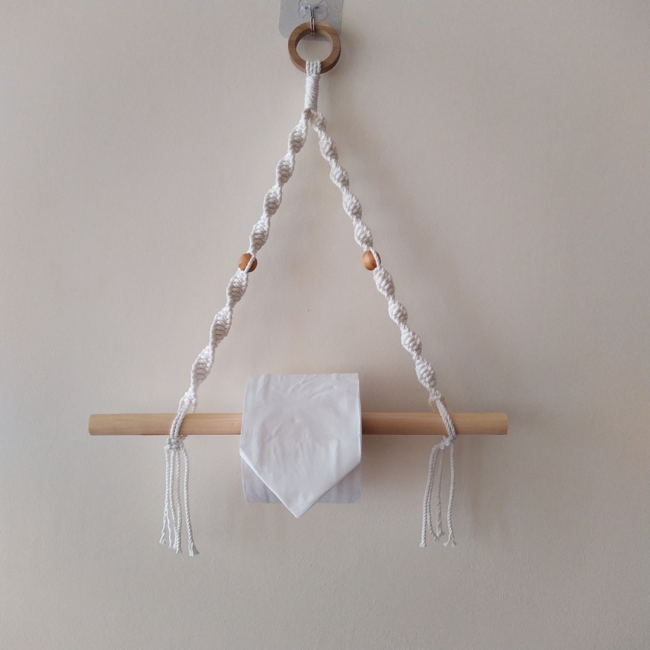 Dây treo giấy cuộn đa năng macrrame handmade