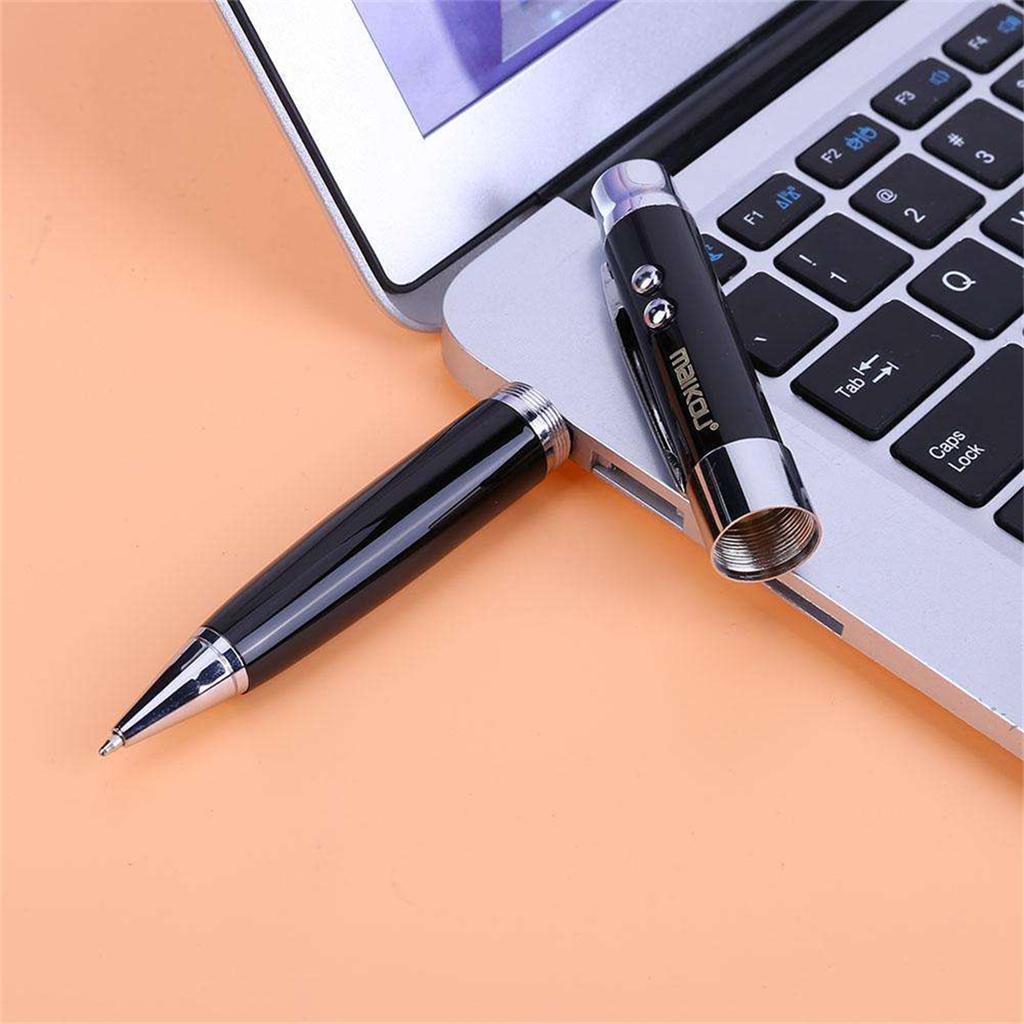 Multi-function USB Flash Drive LED Light Money  Writing Pen - 128GB