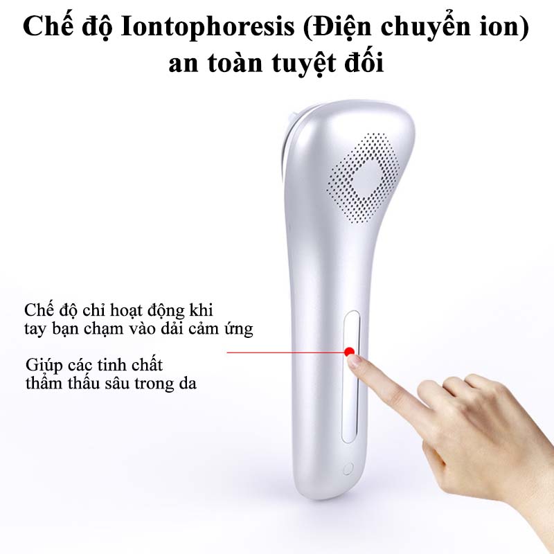 Máy Massage Mặt Cầm Tay Mini Kiêm Máy Di Tinh Chất Nóng Lạnh Ion Giúp Đẩy Đẩy Dưỡng Chất Đẩy Tế Bào Chết Chăm Sóc Sắc Đẹp Chị Em Hiệu Quả Máy Rửa Mặt Kết Hợp Đẩy Tinh Chất Hiệu Quả - ML014