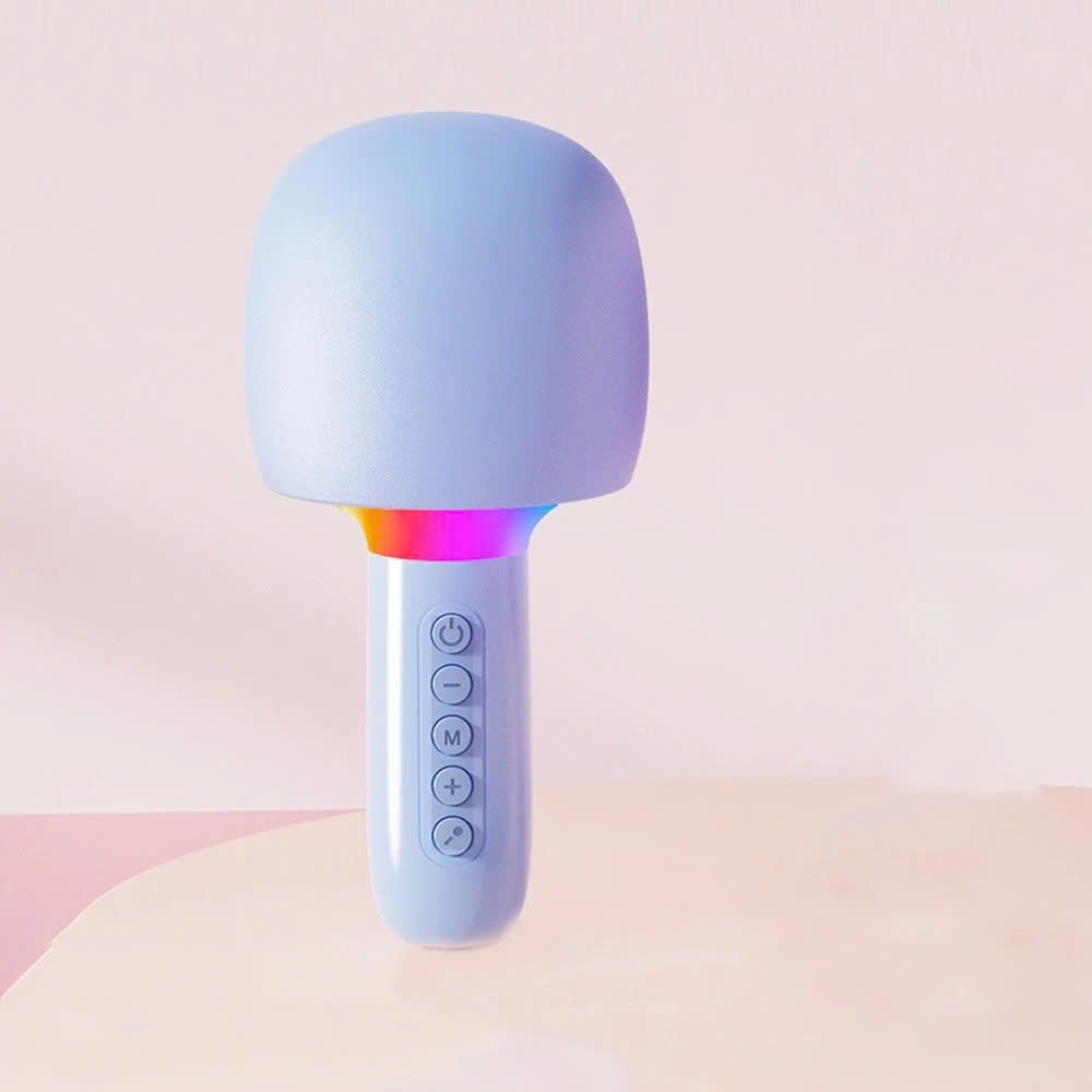 Micro Karaoke Bluetooth kèm loa kết nối điện thoại, máy tính bảng Hát Không Dây, Nghe Nhạc, Hỗ Trợ Kết Nối Thẻ Nhớ, USB Pin sạc - Hàng Chính Hãng