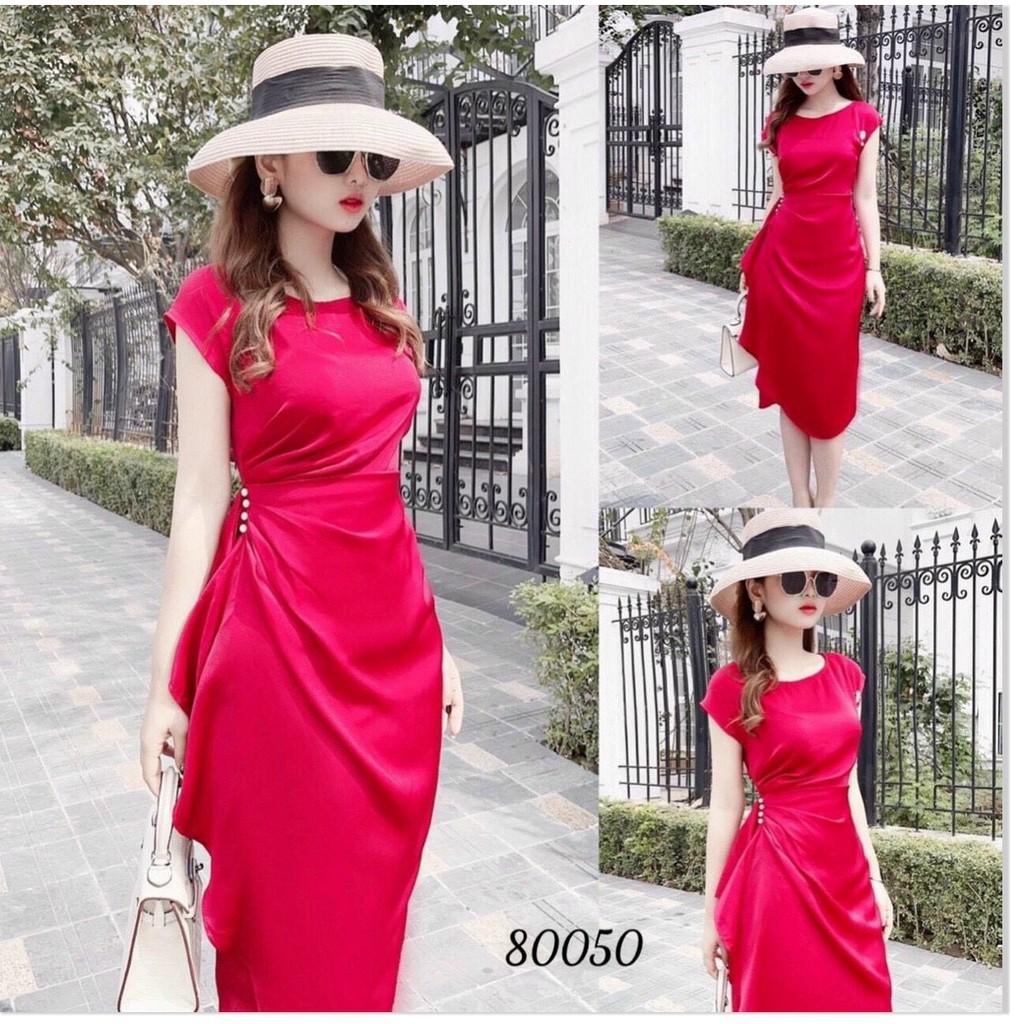 ĐẦM FORD KÈM PHỤ KIỆN SIÊU XINH,THIẾT KẾ HỌA TIẾT TRƠN NHƯNG KHÔNG KÉM PHẦN SANG TRỌNG LANA FASHION