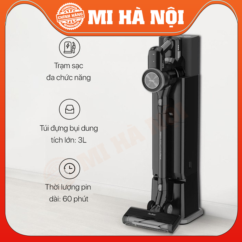 Máy hút bụi cầm tay Xiaomi Redkey P7 Plus – Lực hút khủng – Trạm sạc đổ rác tự động - Hàng chính hãng