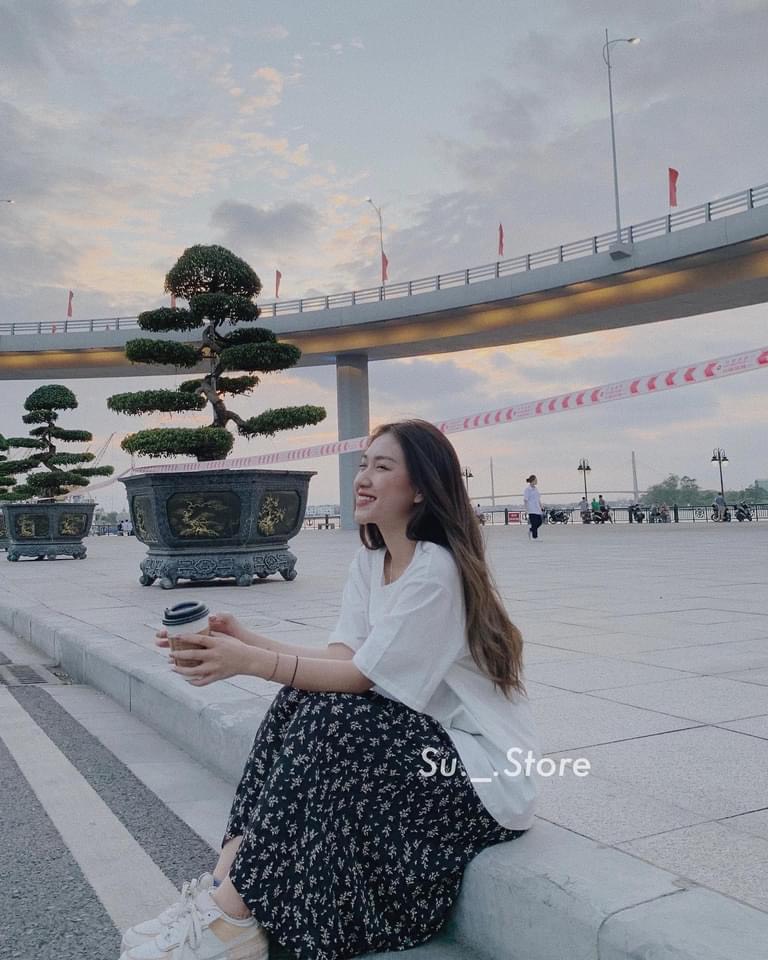 SET ÁO Thun + cv hoa nhí