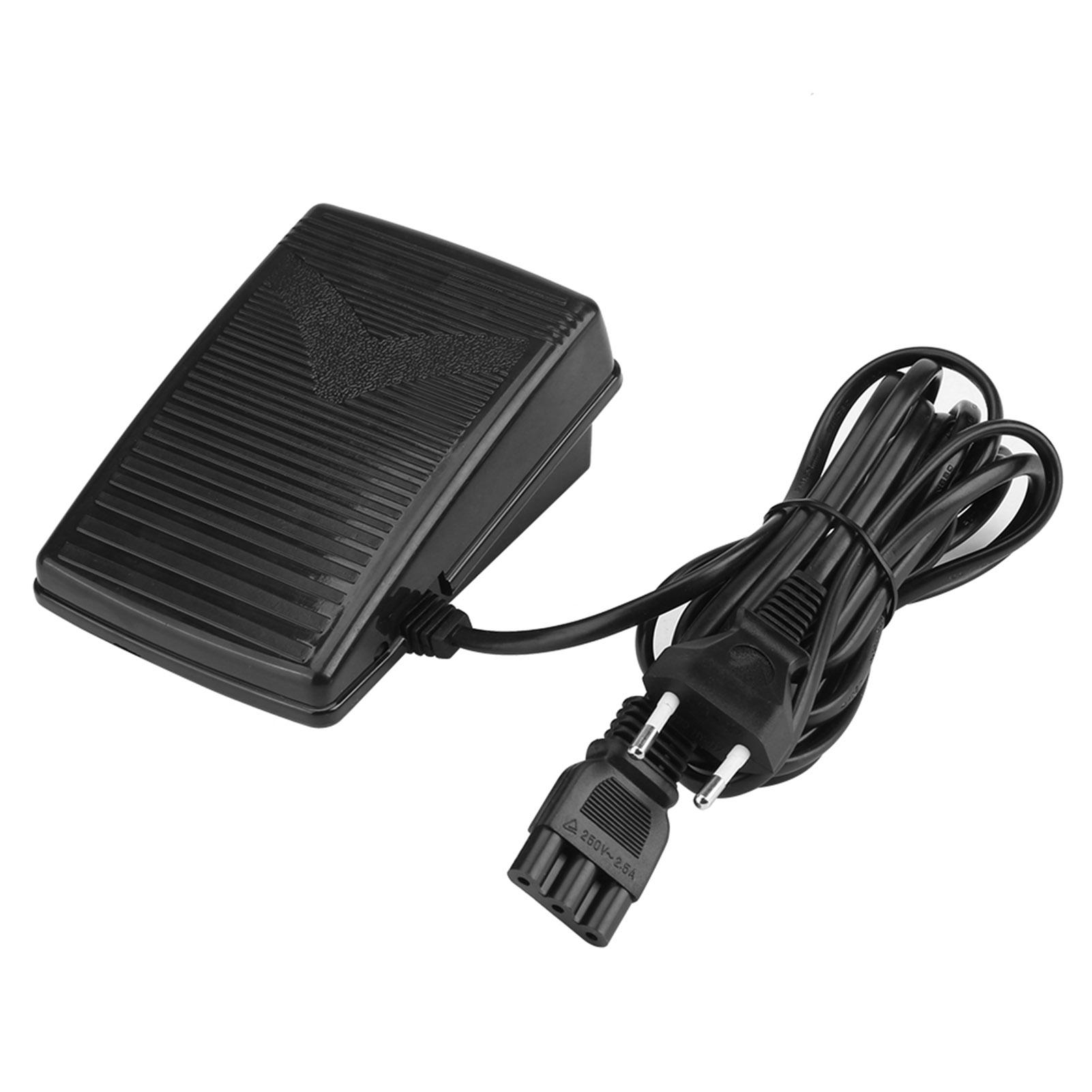 Bàn đạp điều khiển chân máy may Phích cắm 200-240V EU được làm bằng nhựa cao cấp, ổn định về hiệu suất và độ bền cao