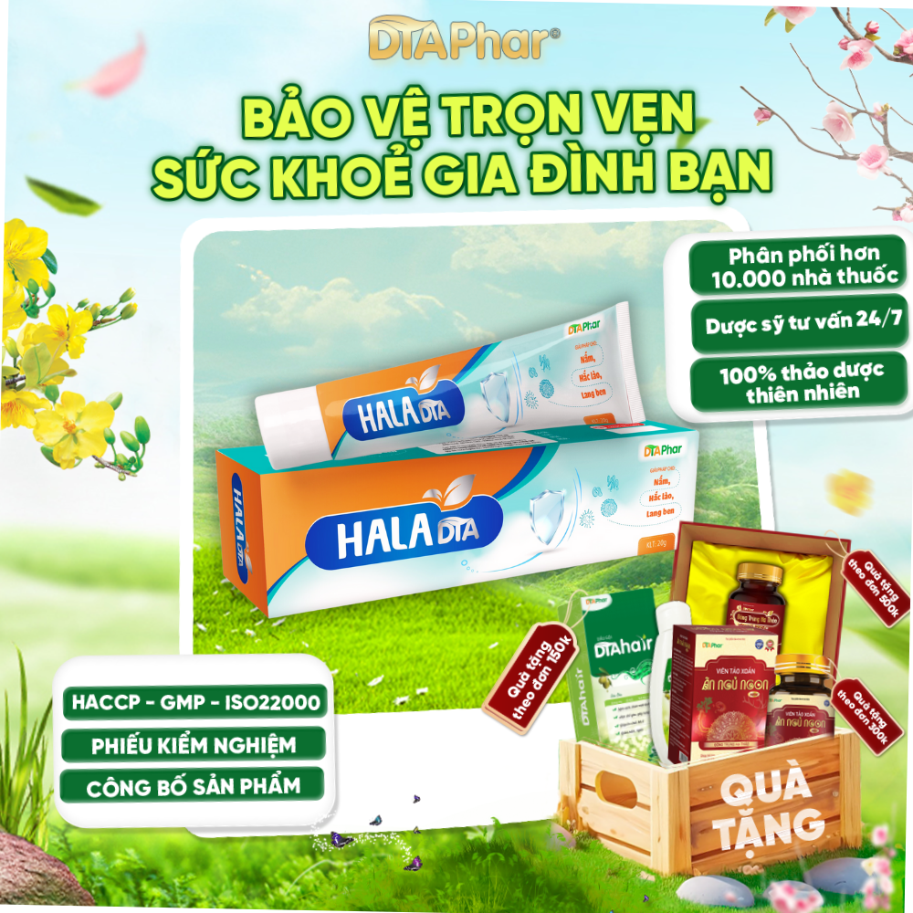 Kem Bội Hala Hỗ Trợ Giảm Ngứa Hắc Lào Lang Ben Zona Tuýp 20G