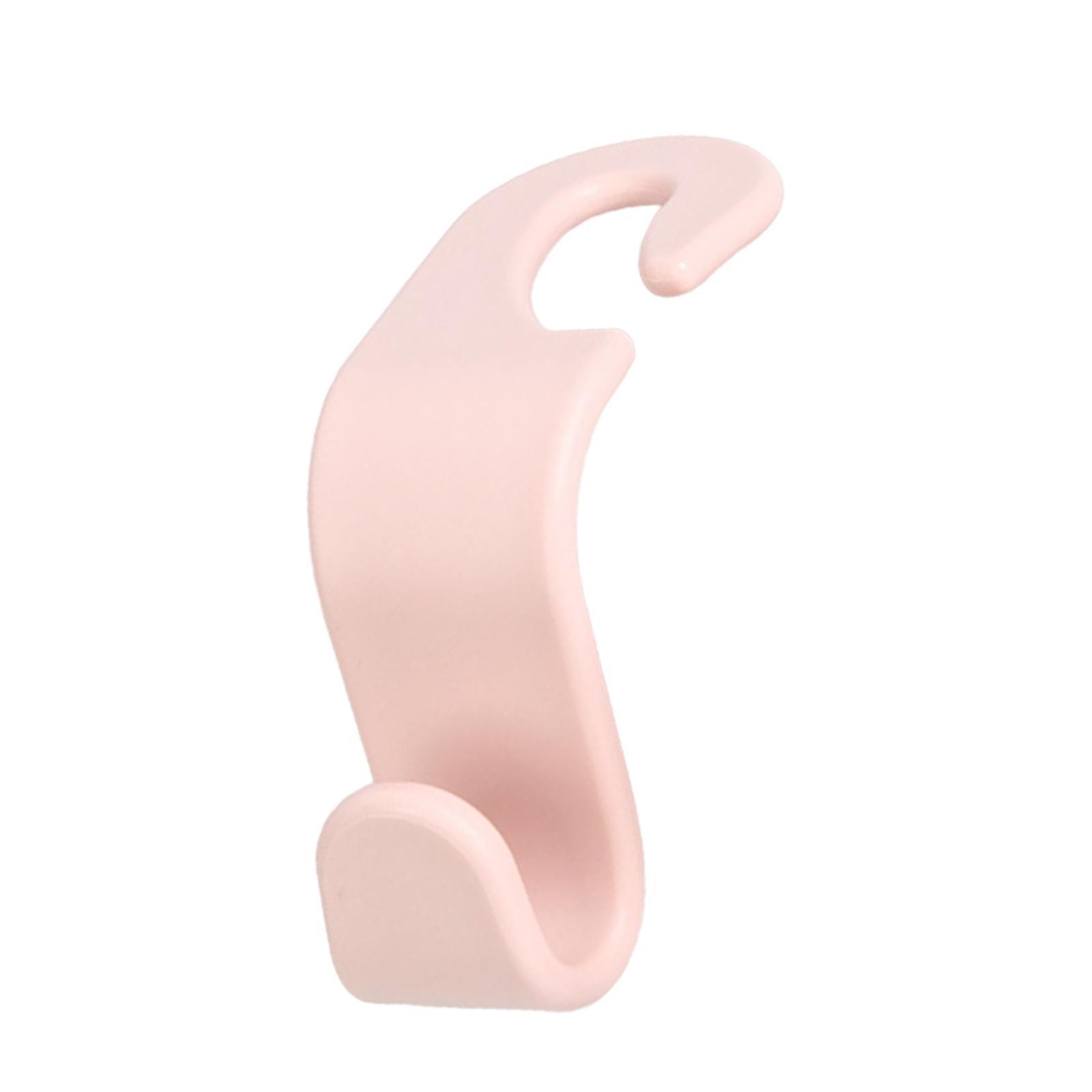 Car Headrest Hooks Seat Back Organizers Hanger for Handbag Grocery Bag Brown