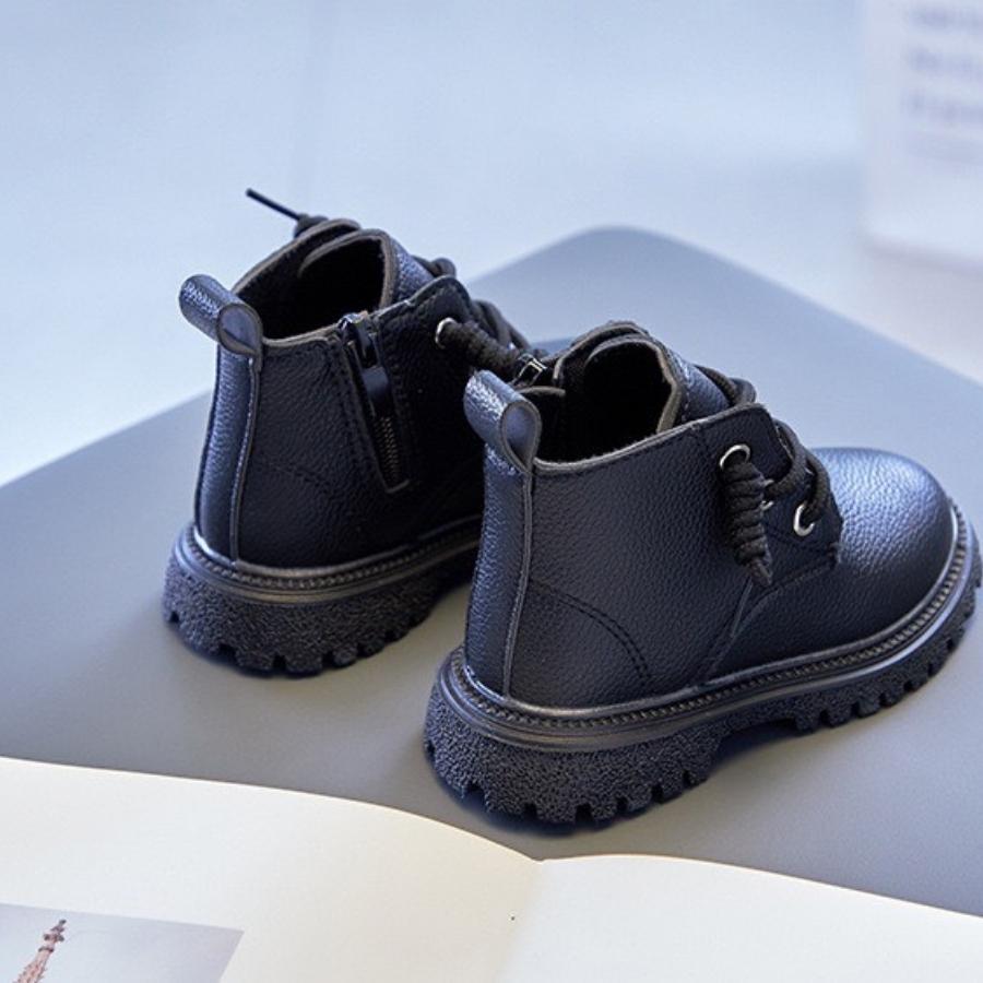 Boot cho bé trai bé gái 3 - 5 tuổi cổ cao lót lông ấm áp thời trang phong cách Hàn Quốc GC58