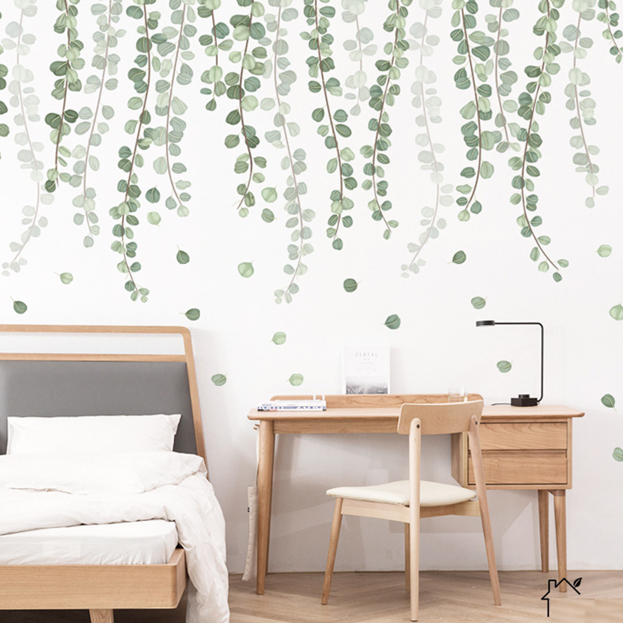Decal dán tường trang trí phòng khách, quán cafe- Dây leo- mã sp LV78