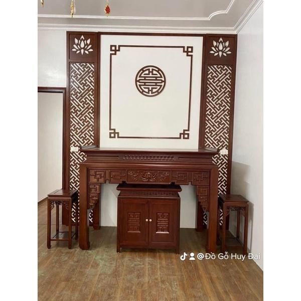 Bộ bàn thờ gỗ hương đá 157cm