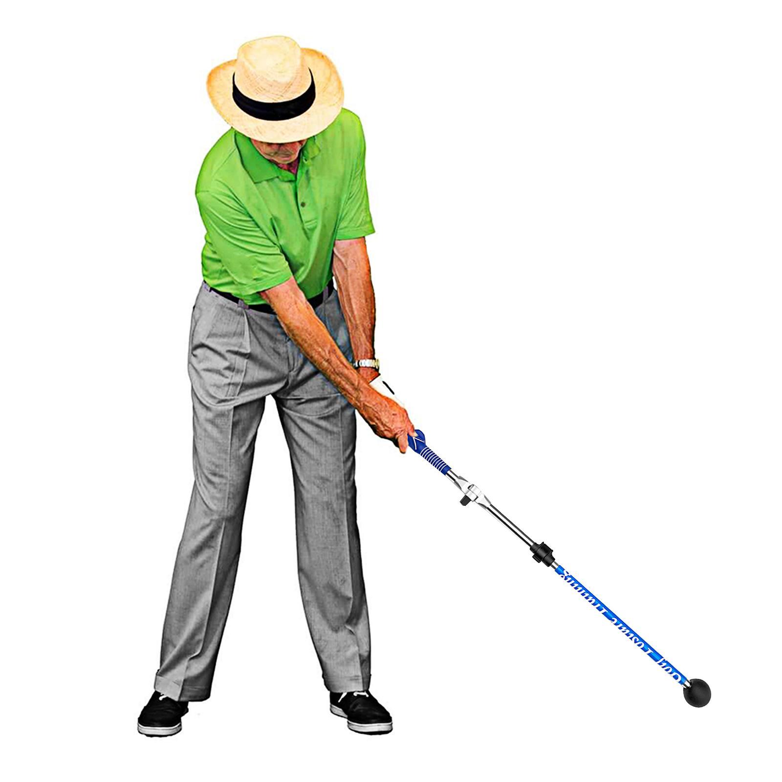Warm up Stick Adjustable Practice Golf Swing Trainer Aid for Improved Tempo