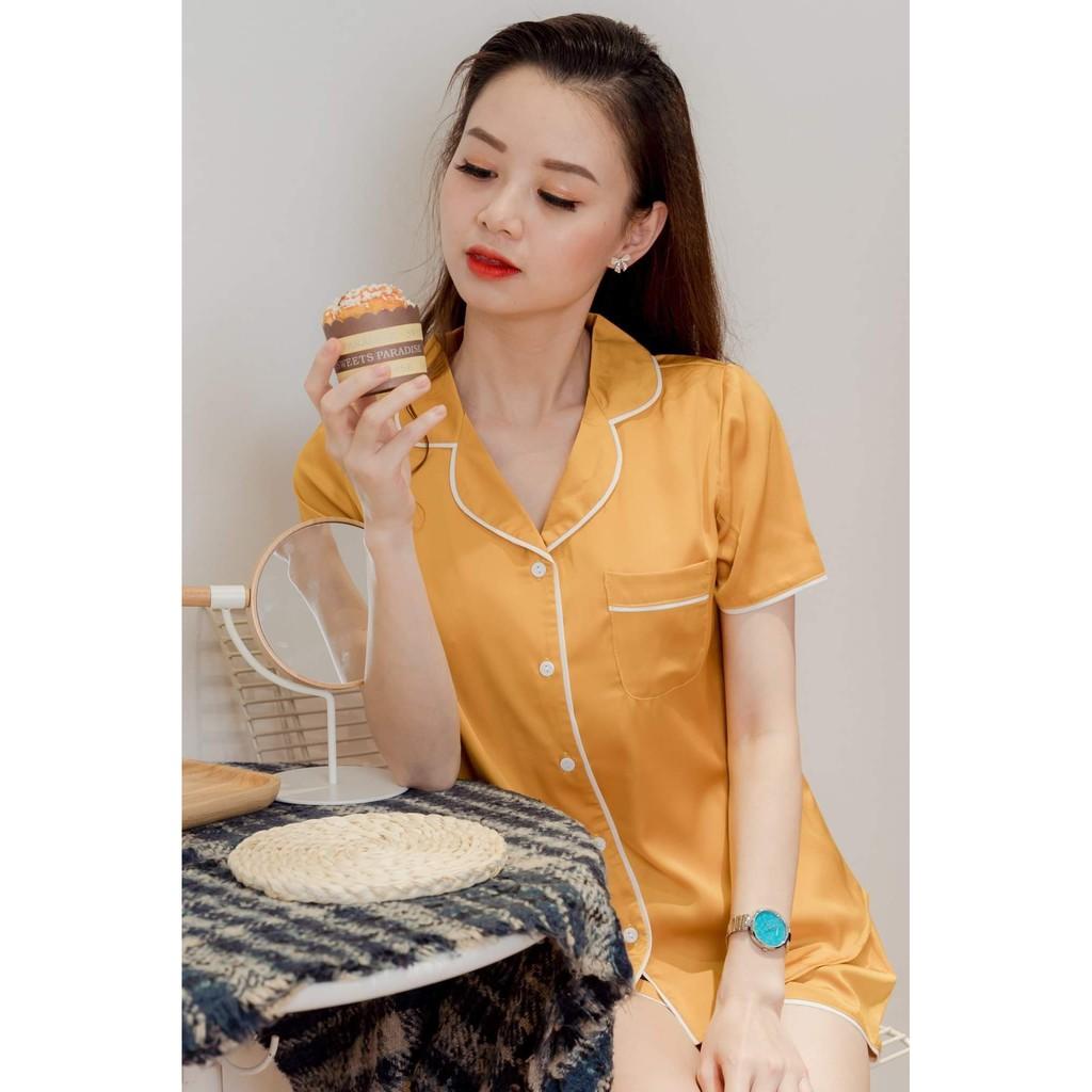 Bộ đùi Nữ - Vadesi, Bộ ngắn Pijama Lụa, Bộ Mặc Nhà Nữ Mùa Hè, Đồ Bộ, Đồ Ngủ Đẹp, Thời Trang Nữ