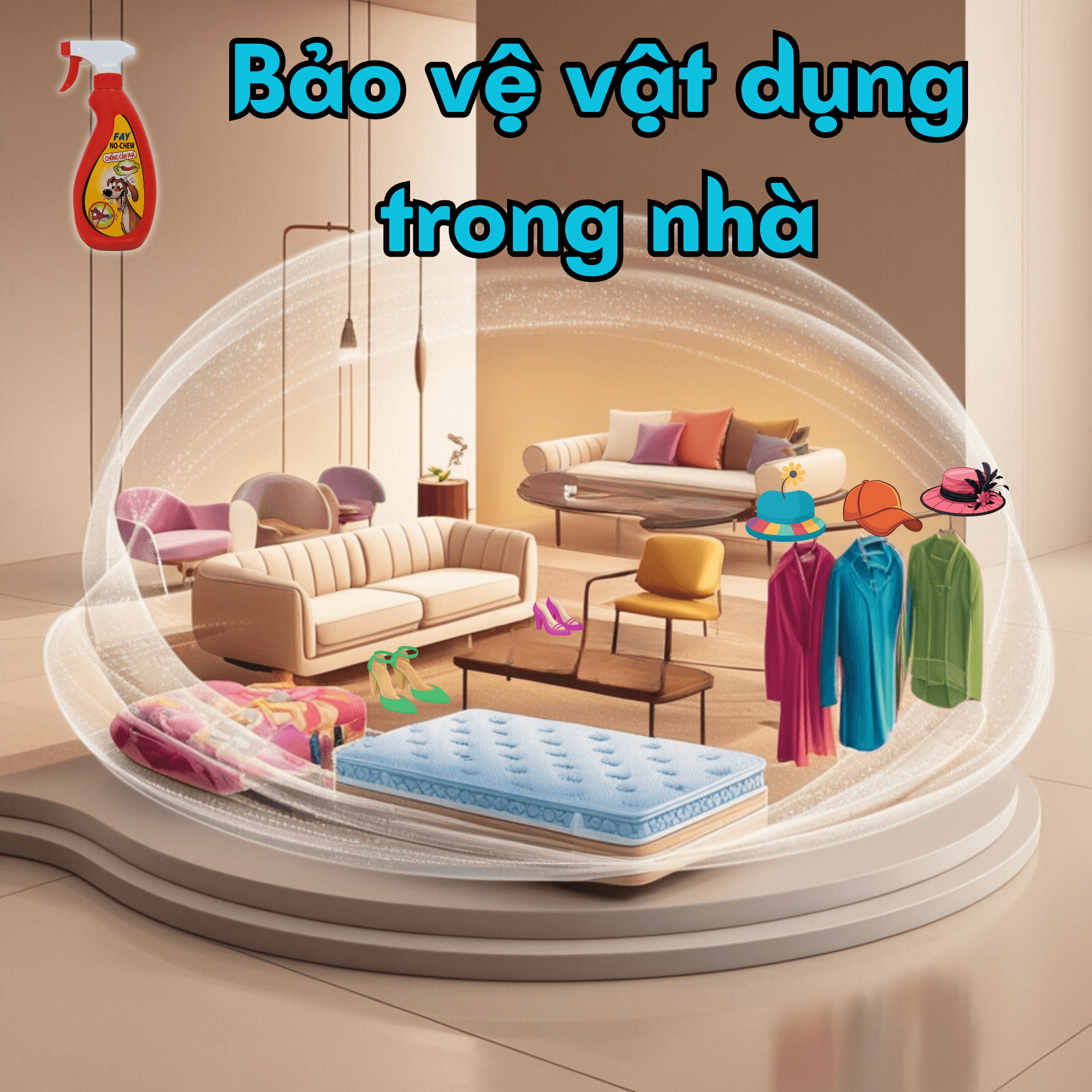 FAY NO-CHEW 300ml – Chống chó mèo cắn phá đồ dùng trong nhà