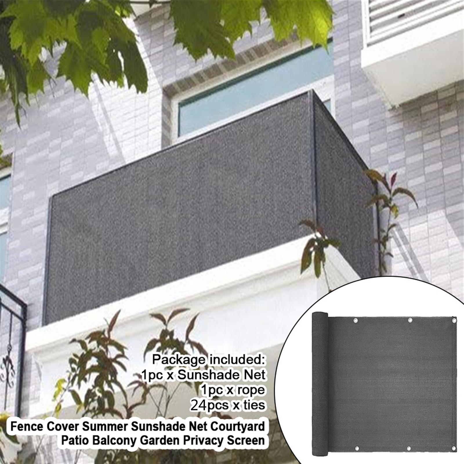 Commercial Fence Privacy Screen Windproof Cooling for Balcony Patio Pool