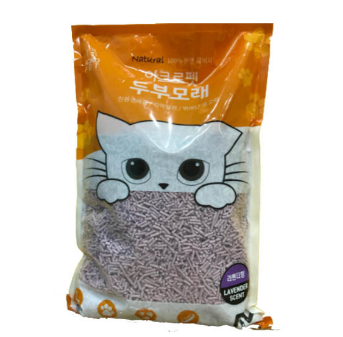 Cát vệ sinh đậu nành cho mèo ACRO PET hương Lavender 5L