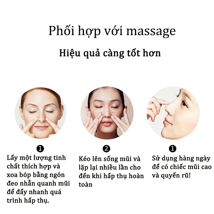 Serum Tinh dầu nâng cao mũi 10ml giúp thon gọn săn chắc tạo dáng mũi tăng chiều cao sống mũi hiệu quả loại tốt