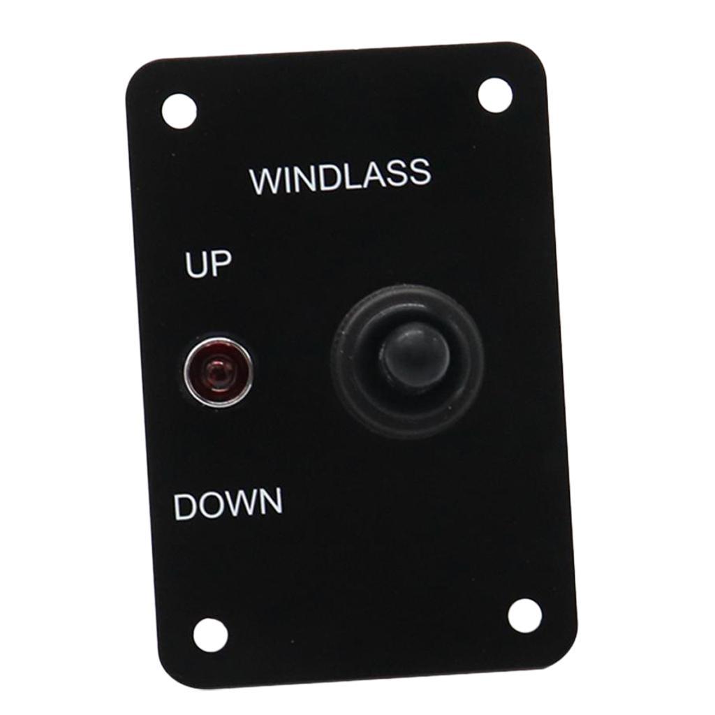 Anchor Windlass Up Down Toggle Switch Panel with LED Indicator