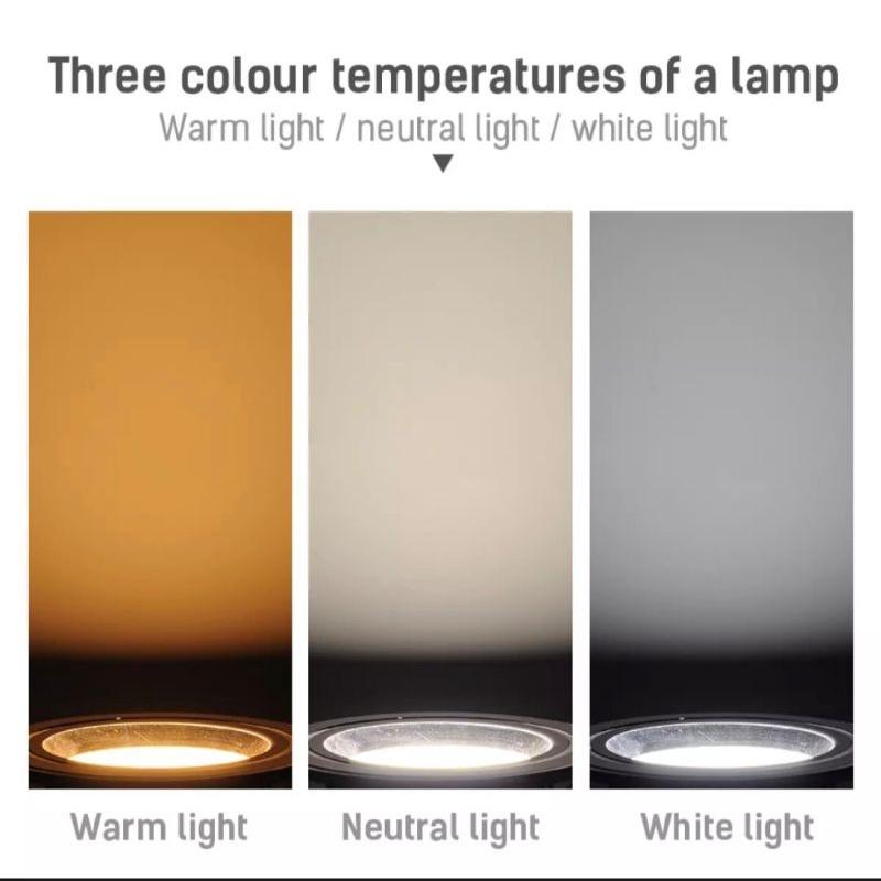 Đèn âm trần mắt trâu LED 5W 3 màu , đế tản nhiệt nhôm Viền Vàng,viền Bạc