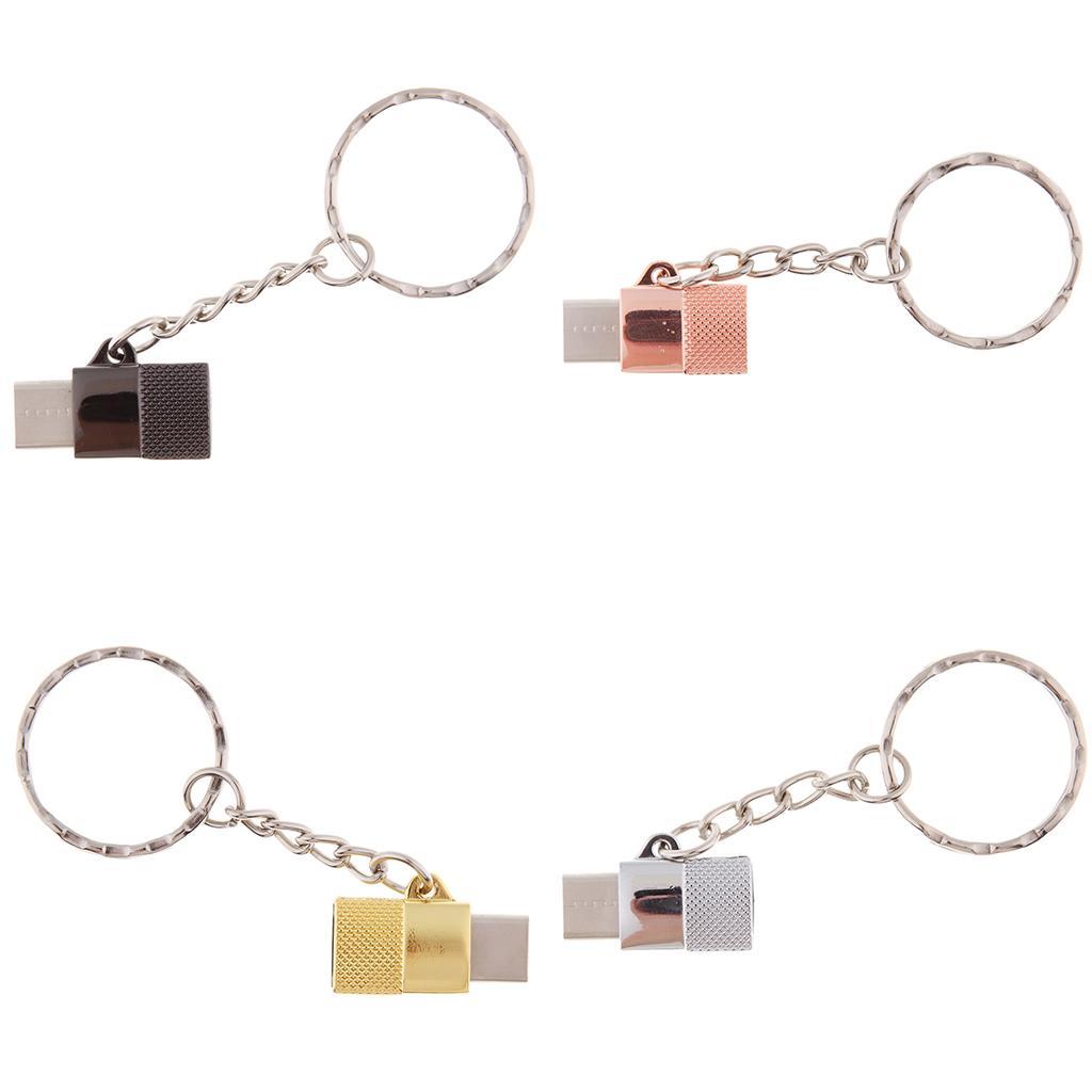 Portable Type-c Male to Micro USB Female OTG Adapter Charging & Data