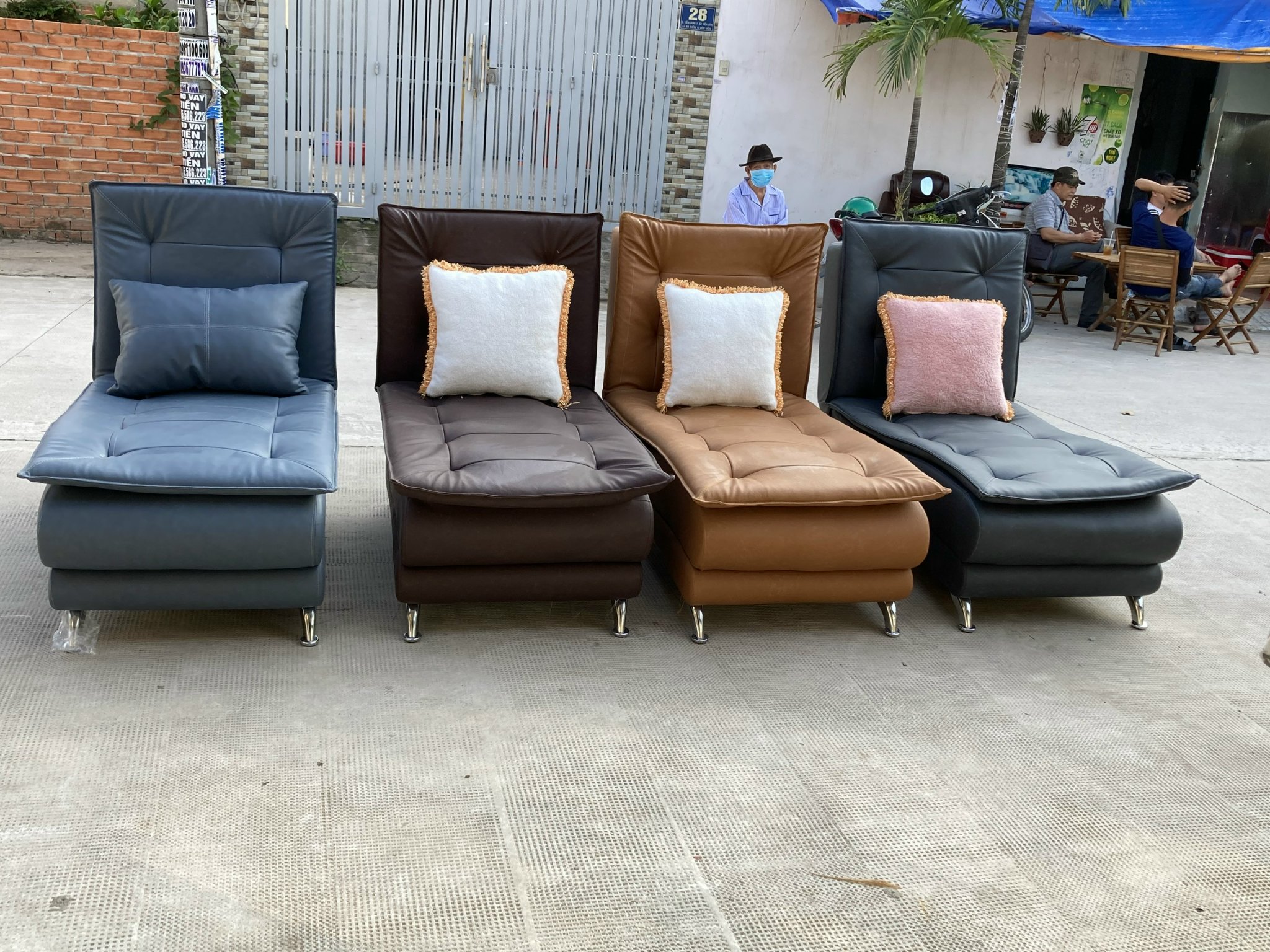 GHẾ SOFA LƯỜI ,GHẾ THƯ GIẢN GIƯỜNG NẰM ,CÓ TẶNG GỐI KÈM 3,700,000