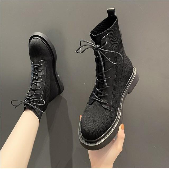 Giày boots nữ cổ cao phong cách Hàn Quốc siêu xinh (video thật)