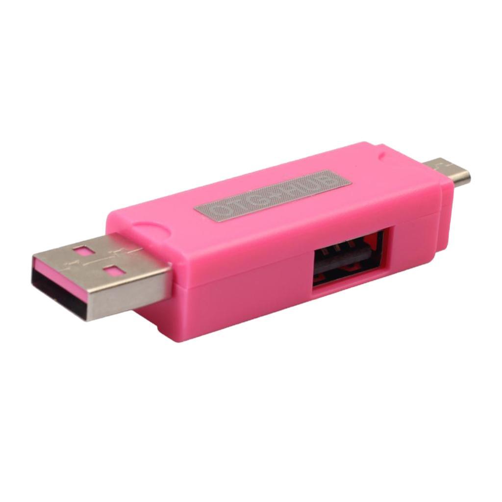 Micro USB OTG HUB Adapter TF Card Reader for Smartphone and Tablet black